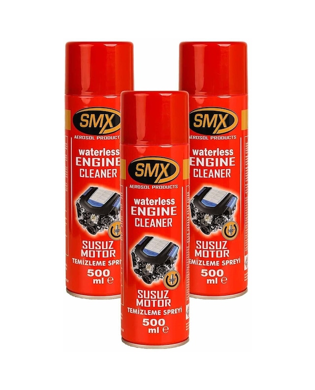 3 Adet Smx Susuz Motor Temizleme ve Koruma Spreyi 3X500Ml N11.11