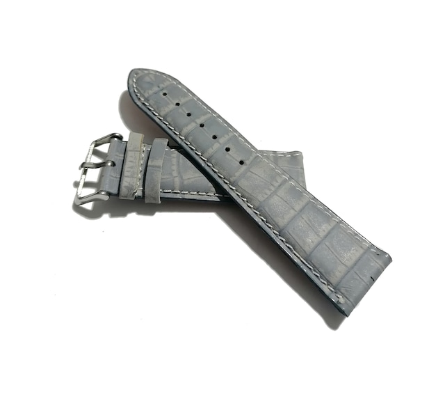 Fado & Her Saate Uyumlu Hakiki Deri Saat Kordonu Gri 24 Mm 388 Gri