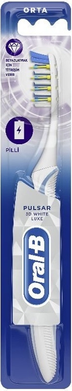 Oral-B Pulsar 3D White Luxe 35 Medium Titreşimli Pilli Diş Fırçası