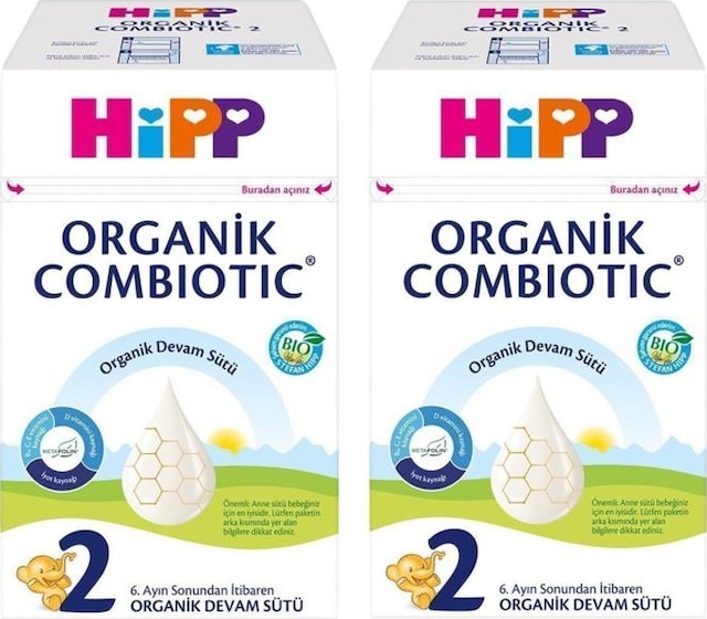 Hipp 2 Organik Combotic Bebek Sütü 600gr X2adet