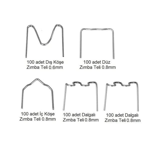 Yate10 500x Set Plastik Kaynak Zımba Teli