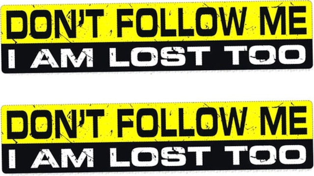 Beni Takip Etme Bende Kayıp Oldum 18Cm Sticker