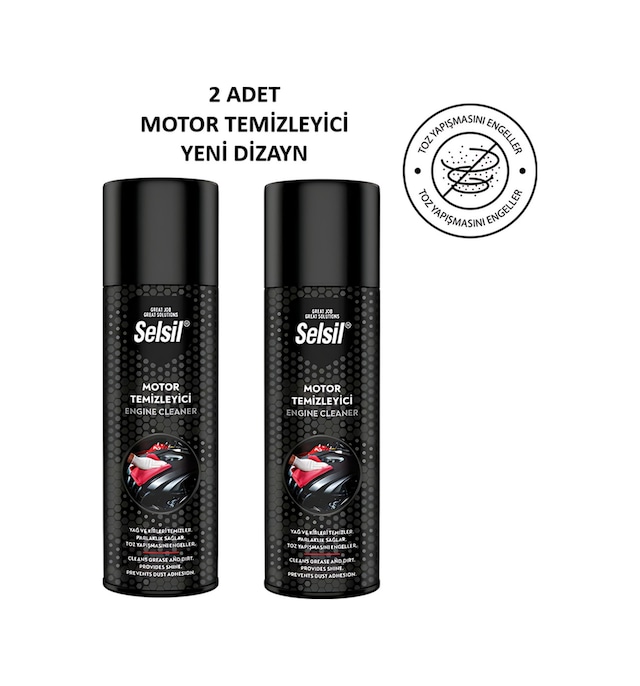 Motor Temizleme Spreyi 500 Ml Yeni Dizayn 2 Adet