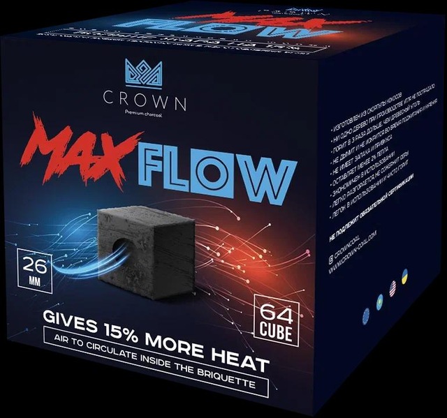 Max Flow Crown Kömür 26 Mm