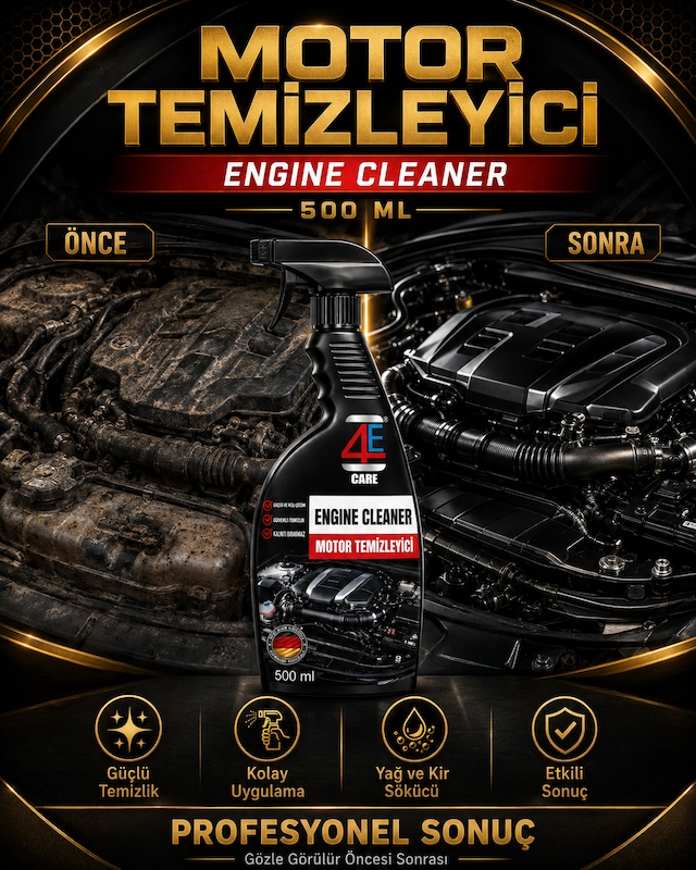 4e Care Motor Temizleyici Ve Parlatma Sıvısı 500 Ml