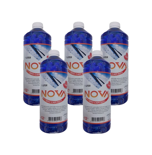 Nova Ultra -12 Derece Antifrizli Oto Cam Suyu 1 Litre X 5