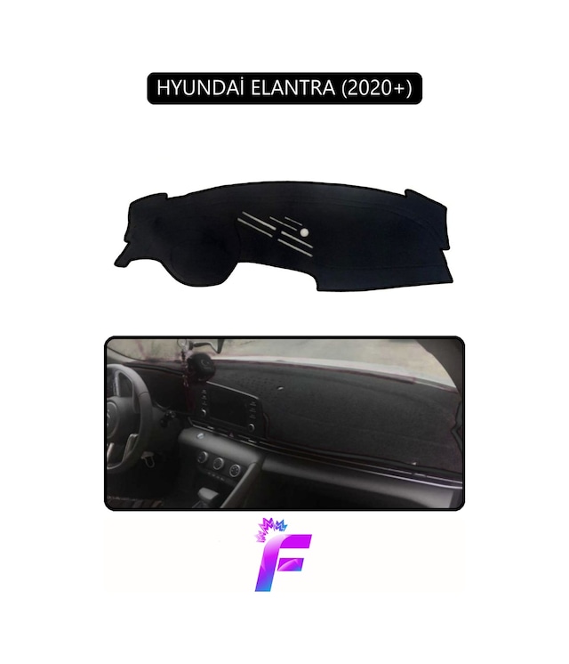 Hyundai Elantra 2020+ Uyumlu Torpido Örtüsü Yansıma Önleyici Hızlı Montaj Tam Koruma G30 Torpido Halısı