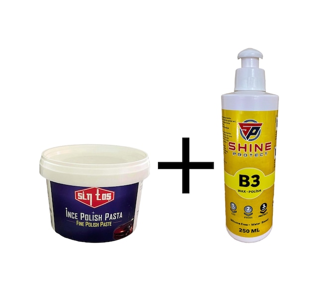 Sintaş 450gr İnce Pasta Shine Protect 250gr B3 Cila Set