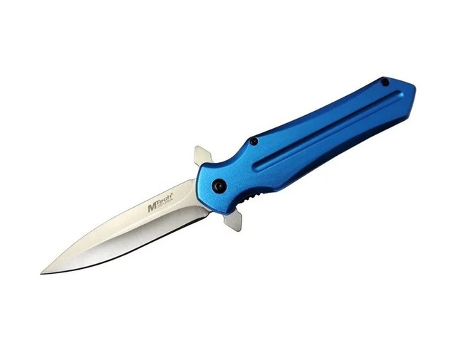 Columbia Mtech 4224 Mavi Kamp Çakı 21cm- Yarı Otomatik, Kemerlikli