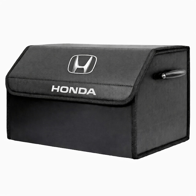 Honda Marka Logolu Oto Bagaj Organizer Çanta Oto Bagaj Çantası 2 Bölmeli Suni Deri 48 Cm X 31 Cm X 29 Cm