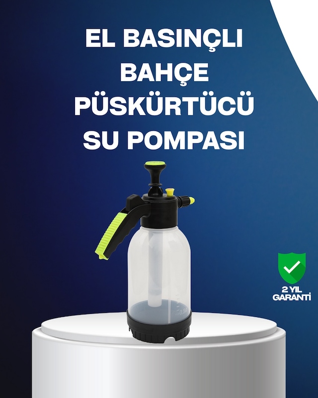 Ilkeshop Ayarlanabilir Nozullu Basınçlı Köpük Pompası Araba Yıkama 2l Kapasiteli 2 Litre