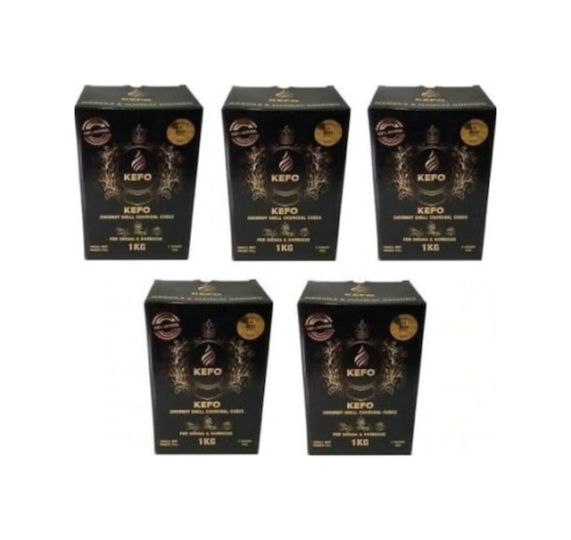 Kefo Gold Hindistan Cevizi Kabuğu Nargile Kömürü 5Kg