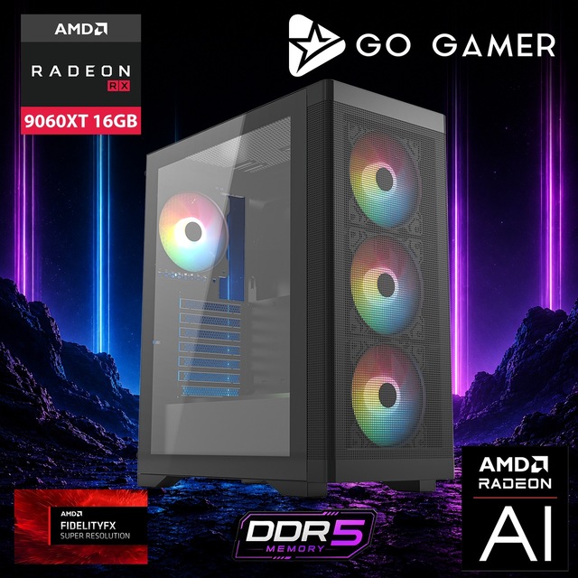 Go Gamer AE585 Ryzen 7 9700X RX 9060 XT 64GB RAM 2TB SSD