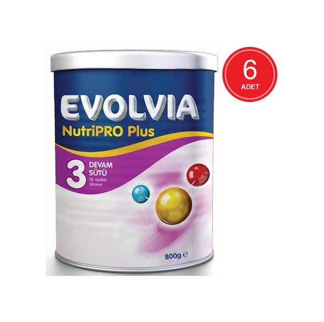 Evolvia Nutripro Plus 3 Devam Sütü 12+ Ay 6 X 800 G