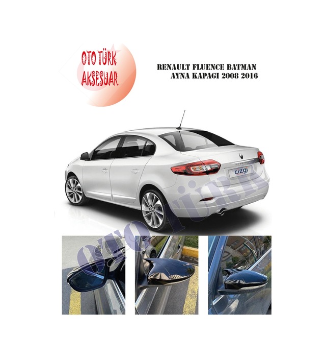 Renault Fluence Yarasa Batman Ayna Kapağı 2008 2016