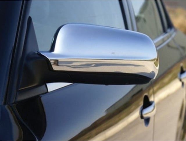 Volkswagen Bora Uyumlu 1998-2005 Krom Ayna Kapağı 2 Parça Paslanmaz Çelik