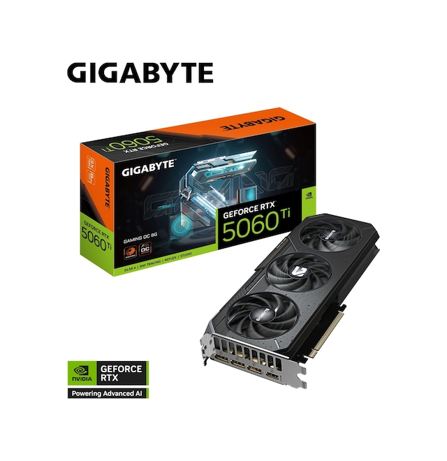 Gigabyte GeForce RTX5060TI GAMING OC GV-N506TGAMING OC-8GD GDDR7 8GB 128Bit Gaming Ekran Kartı