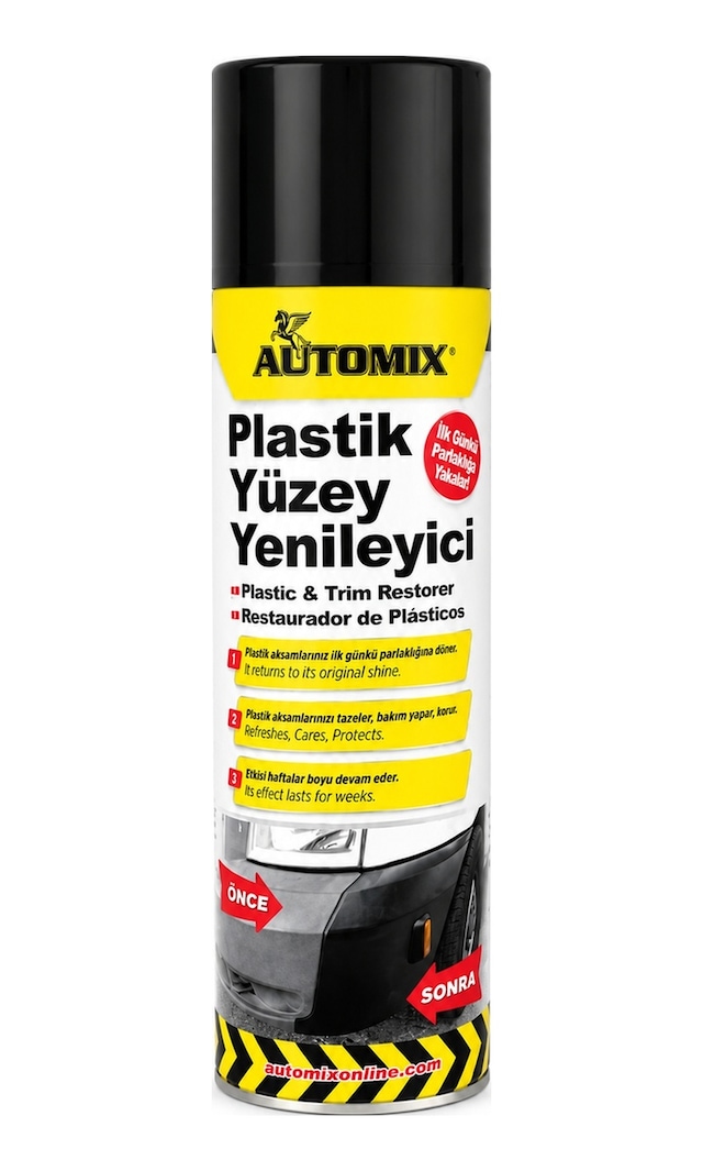Automix Plastik Yenileyici 500ML - Torpido ve Trim Parlatıcı Sprey