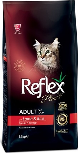 Reflex Plus Kuzu Etli Yetişkin Kedi Maması 15 KG