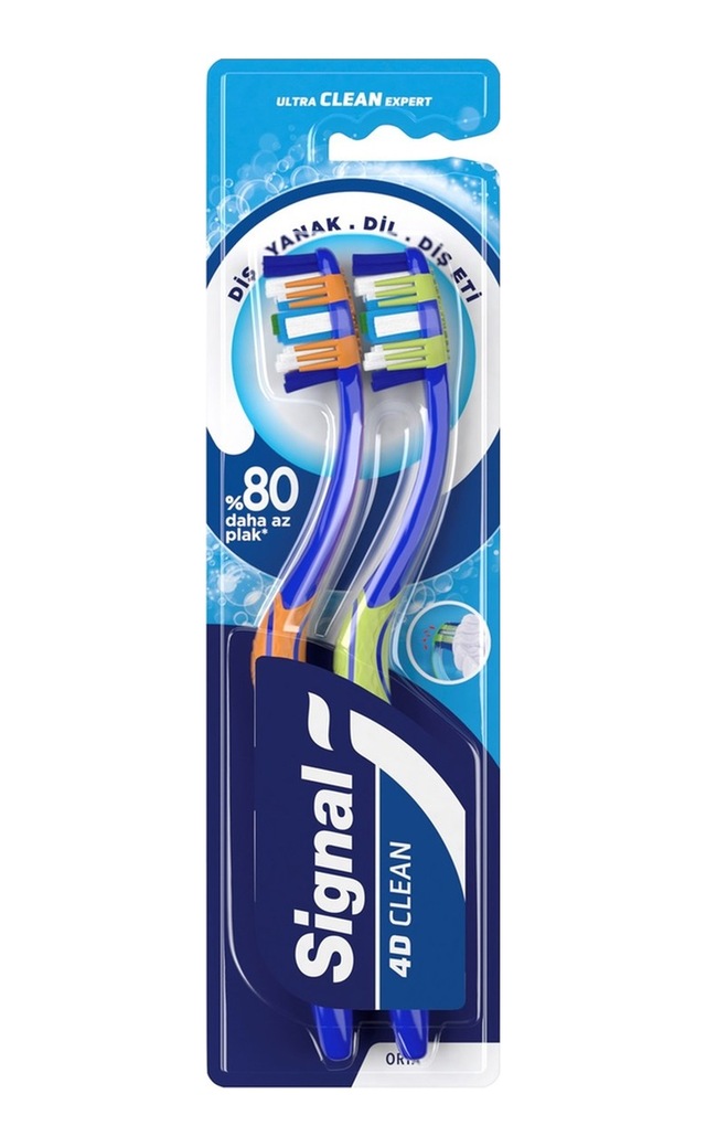 Signal 4d Clean Expert Diş Fırçası 1+1 Fırsat Paketi Tarı