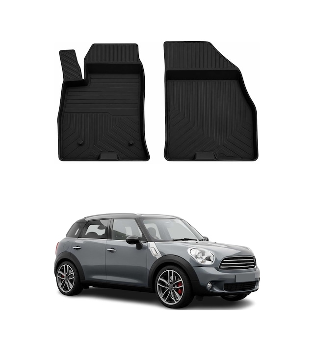Mini Countryman R60 2010-2017 Uyumlu 4d Havuzlu Paspas Kauçuk Siyah 4 Parça