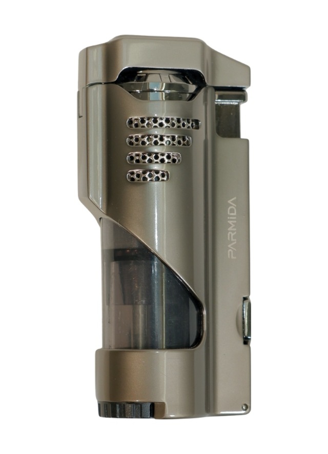 Parmida 3 Torch Pürmüz Delicili Gunmetal Metal Puro Çakmağı - Tr9485