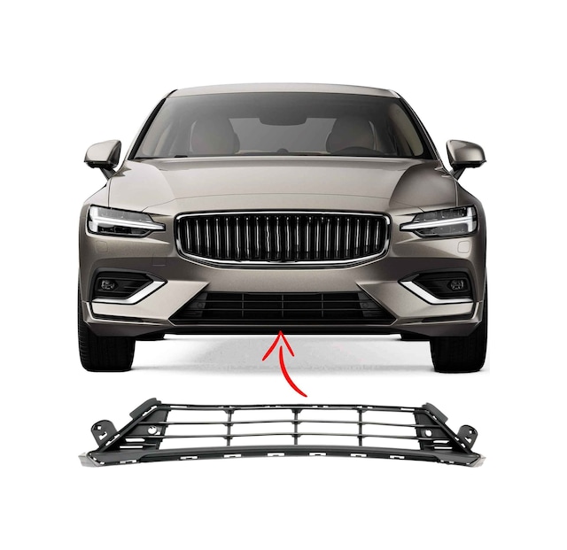 Volvo S60 V60 Ön Tampon Alt Izgara Panjur 2019 2020 2021 2022