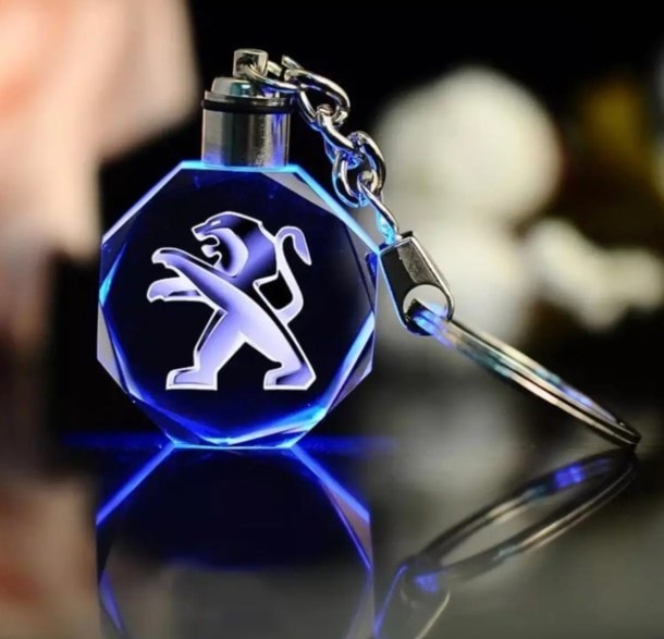 Peugeot Işıklı Anahtarlık