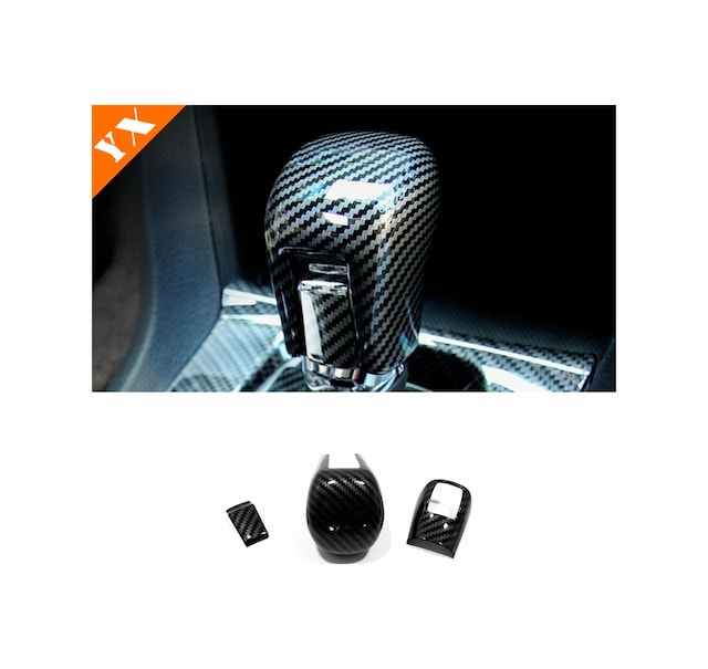 Honda Cıvıc Fc5 / Fk7 Karbon Fıber Vıtes Topuzu Kaplama Koruma 3'lü Set Sedan & Hatchback Diğer
