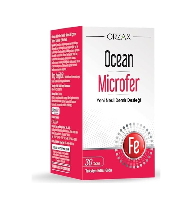 Ocean Microfer Takviye Edici Gıda 30 Tablet