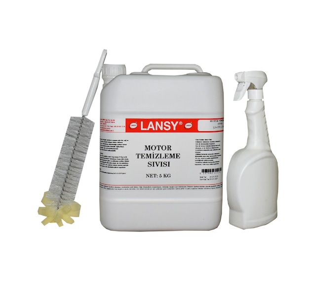Lansy Motor Temizleme Sıvısı 5 Kg + Sprey ve Fırça