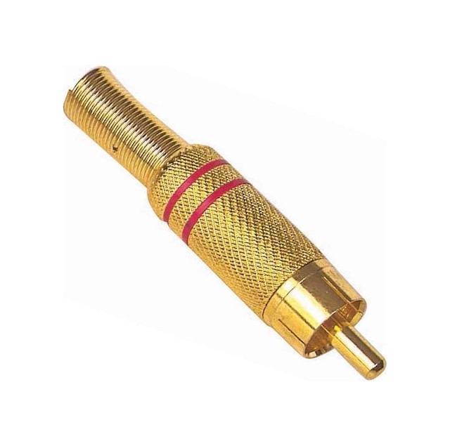 Ayt Tos Fiş Metal Altın Gold Erkek Konnektör Soket Giriş