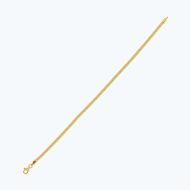 Altınbaş 22 Ayar Altın Balık Sırtı Zincir Bileklik Bzcbl0004-25937-1-250mm Çok Renkli