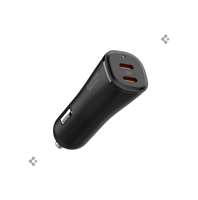 Spigen 50w Usb-c 2 Port Araç İçi Hızlı Şarj Aleti Samsung Pps Destekli Akım Korumalı Güç Adaptörü Çakmaklık İphone & Android & İpad & Macbook Type-c Pd 3.0 30w + 20w Ev502 Black Siyah