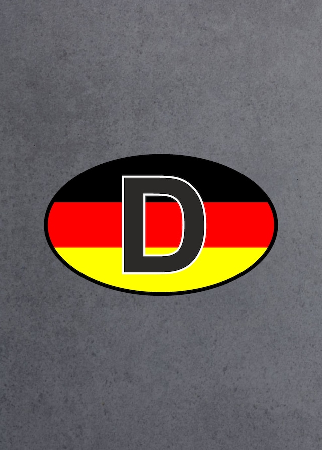 Almanya Plaka Logo Sticker, Araba Oto Sticker 02176 10X6 Cm