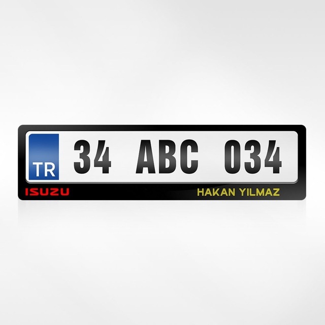Kişiye Özel Isimli Isuzu Logolu Plakalık 264845245
