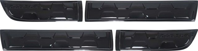 Dacia Duster Uyumlu 2010-2017 Abs Piano Black Damalı Kapı Dodik Set 4 Parça