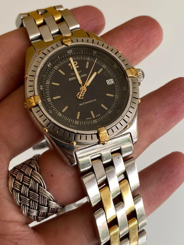 Breitling Antares 40mm Altın Çelik Kordon Erkek Kol Saati B10047 Teşhir Ürün