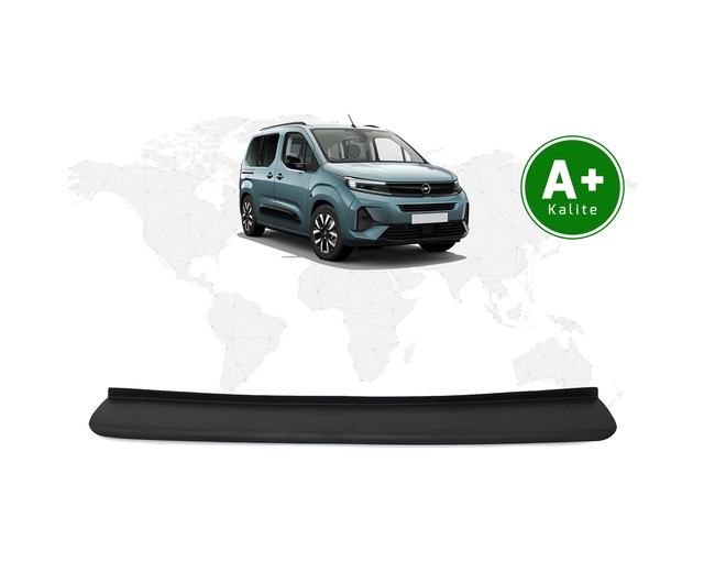 Opel Combo Arka Tampon Eşiği Mat Siyah 2024 Model Ve Sonrası