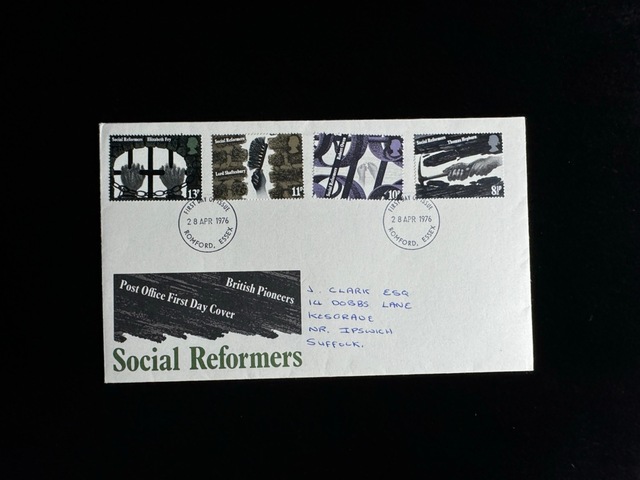 İngiltere Fdc 1976 British Pioneers Social Reformers İlk Gün Zarfı Tam Seri Teşhir Ürün