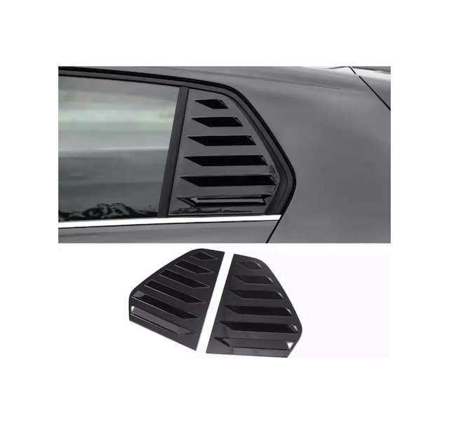 Volkswagen Aksesuar Golf 6 Kelebek Cam Kaplama Vizörü pianoblack