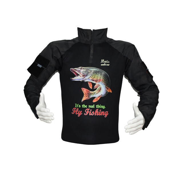 Combat Tişört Fishing M004 Avcı Balıkçı Turna Çok Renkli