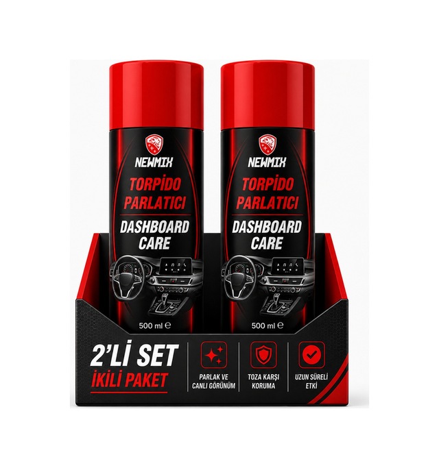 2 Adet Newmix Torpido Parlatma Spreyi Aerosol 500 Ml Mango