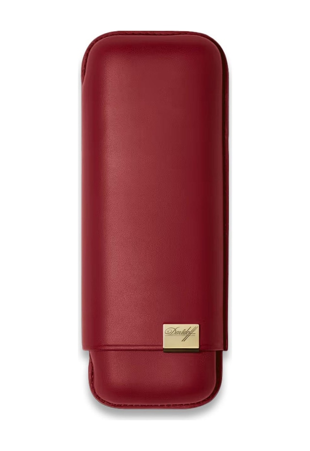 Davidoff Iconic Seri Deri Puro Kılıfı Kırmızı Gold 2li 64 Ring