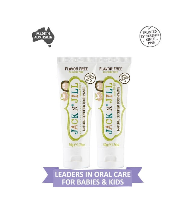 Jack N Jill Doğal Sertifikalı Diş Macunu Aromasız 2x50g
