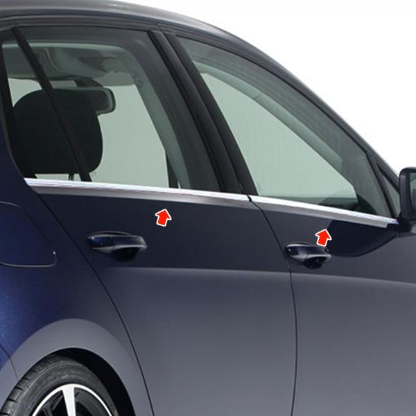 Vw Golf 7 Krom Cam Çıtası 2012 Üzeri 4Prç