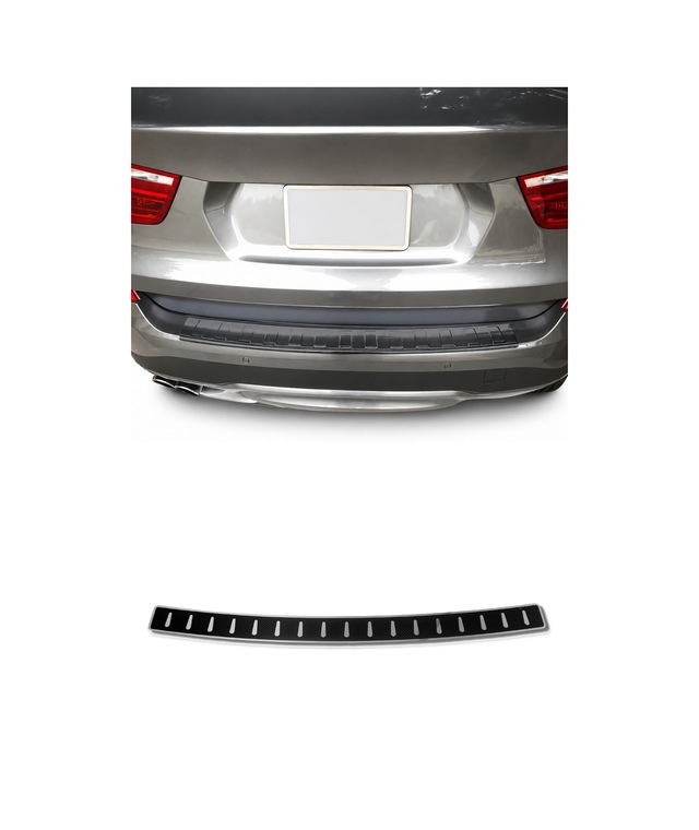 Vw Golf Vıı Hatchback 2012-2019 Uyumlu Arka Tampon Eşiği Krom-karbon Folyolu