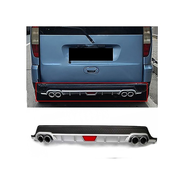 Fiat Doblo Gri Difüzör Difizör Yuvarlak Egzoz Görünüm Kulaklı Tip 2001 - 2012 Uyumlu