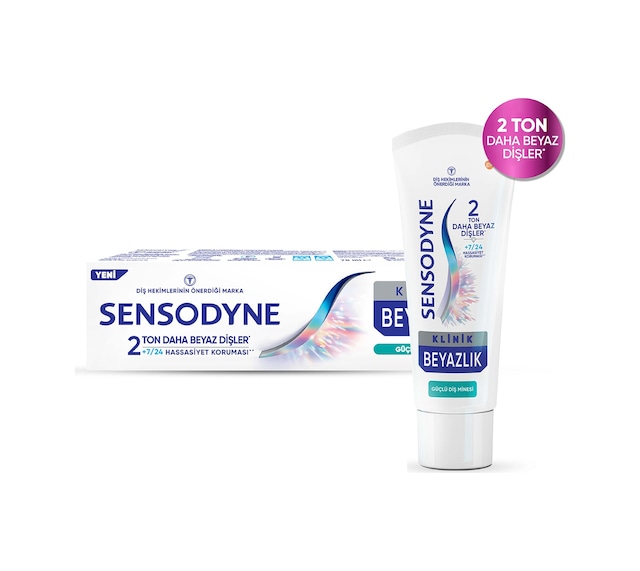 Sensodyne Klinik Beyazlık Güçlü Diş Minesi Diş Macunu 75ml