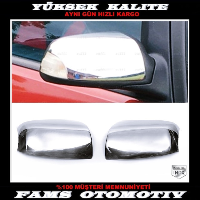 Ford Focus 2 Paslanmaz Krom Ayna Kapağı 2 Prç Sinyalli 2004-2008